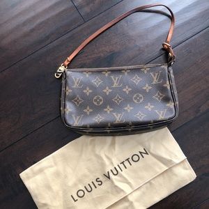 100% Authentic Louis Vuitton Monogram Pochette